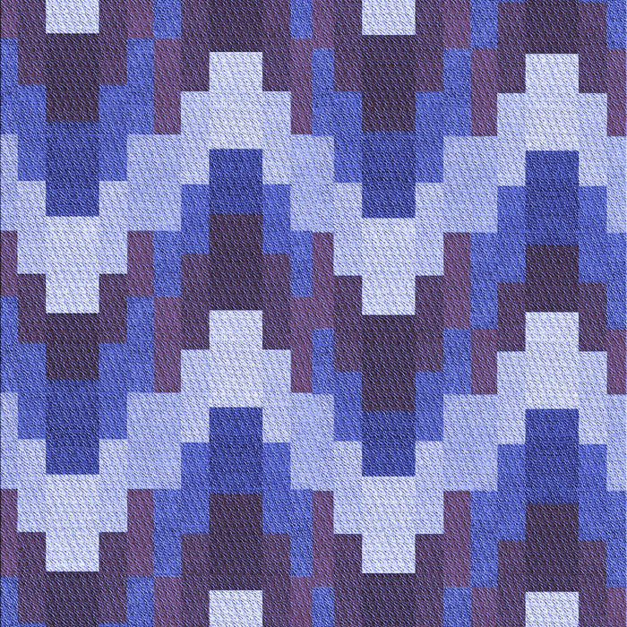 Patterned Deep Periwinkle Purple Rug, pat3569blu