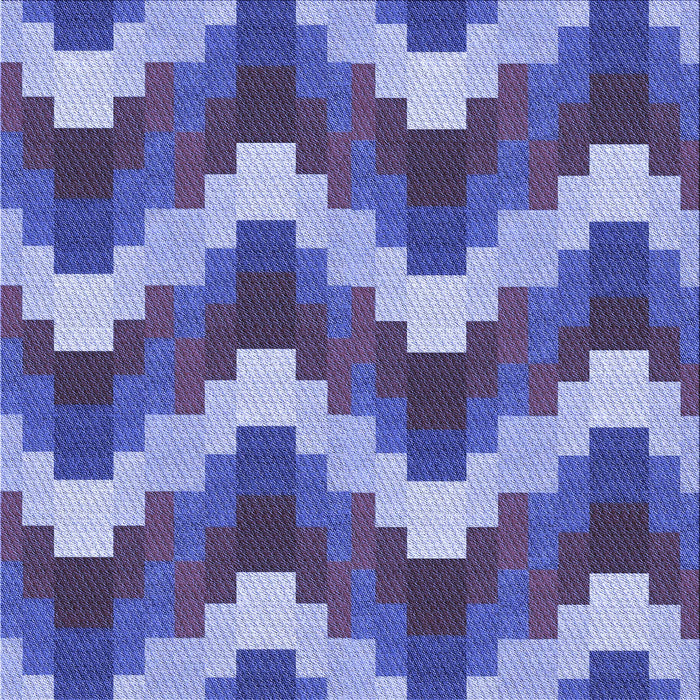 Round Patterned Deep Periwinkle Purple Rug, pat3569blu