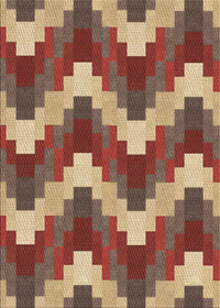 Machine Washable Transitional Brown Sand Brown Rug, wshpat3569brn