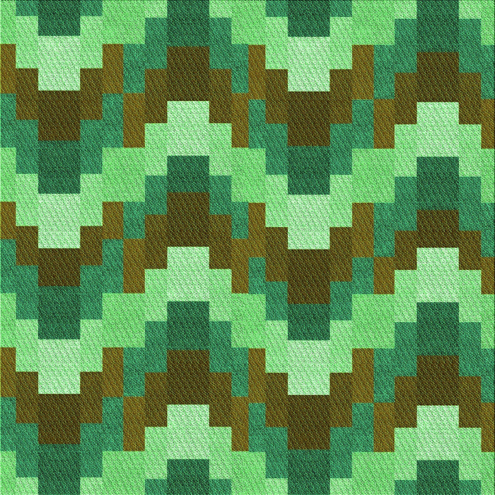 Round Patterned Seaweed Green Rug, pat3569grn