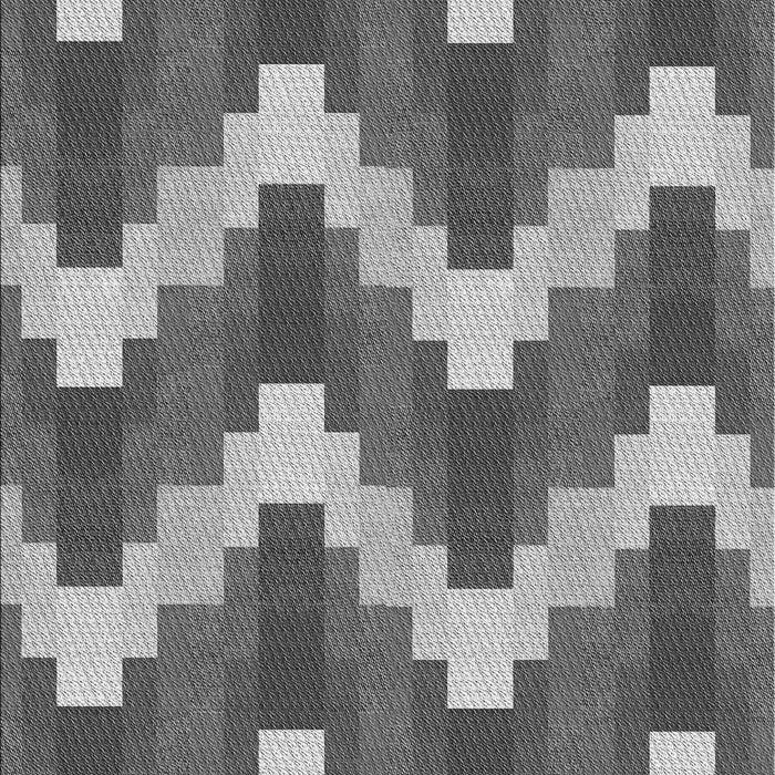 Machine Washable Transitional Dark Gray Rug, wshpat3569gry