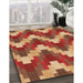 Machine Washable Transitional Orange Rug in a Family Room, wshpat3569org