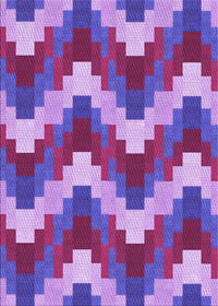 Machine Washable Transitional Dark Magenta Purple Rug, wshpat3569pur