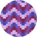 Square Patterned Dark Magenta Purple Rug, pat3569pur