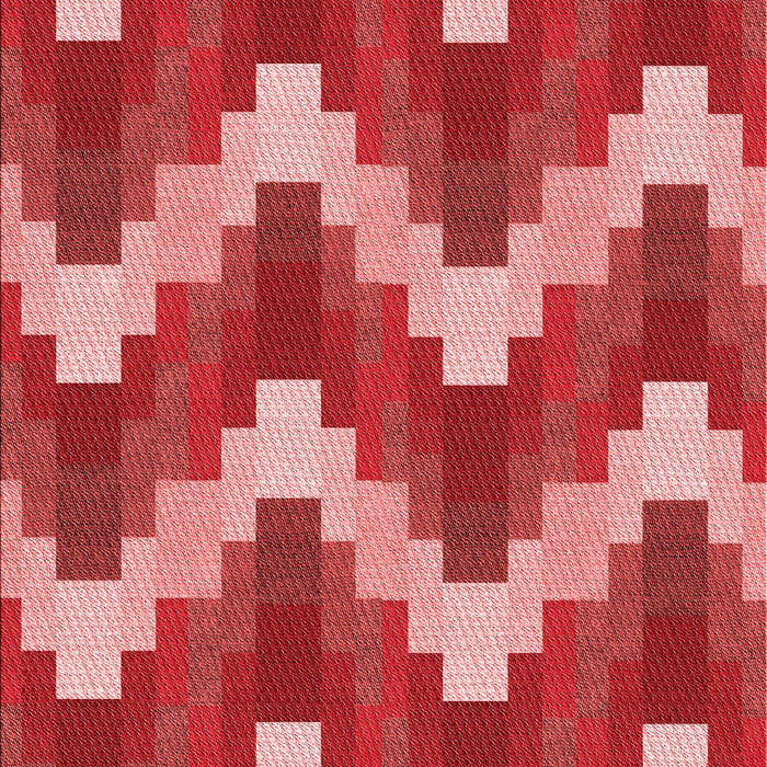 Patterned Red Rug, pat3569rd