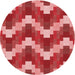 Square Machine Washable Transitional Red Rug in a Living Room, wshpat3569rd