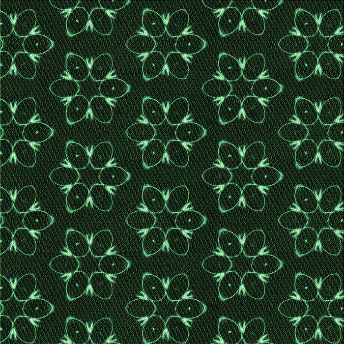 Round Machine Washable Transitional Black Rug, wshpat357grn