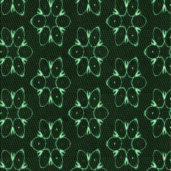 Patterned Black Rug, pat357grn