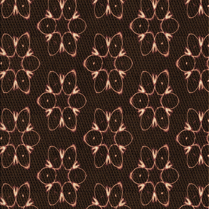 Patterned Saddle Brown Rug, pat357org