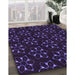 Machine Washable Transitional Deep Purple Rug in a Family Room, wshpat357pur