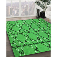 Patterned Green Rug, pat3570grn