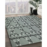 Patterned Gray Novelty Rug, pat3570