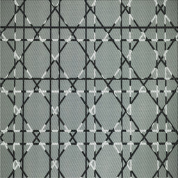 Square Patterned Gray Novelty Rug, pat3570