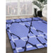 Patterned Sky Blue Rug in Family Room, pat3571blu