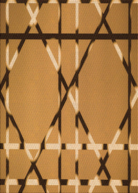 Machine Washable Transitional Mahogany Brown Rug, wshpat3571org