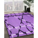 Machine Washable Transitional Purple Rug in a Family Room, wshpat3571pur