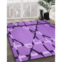 Patterned Purple Rug, pat3571pur