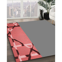 Patterned Red Rug, pat3571rd