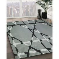 Patterned Gray Novelty Rug, pat3571