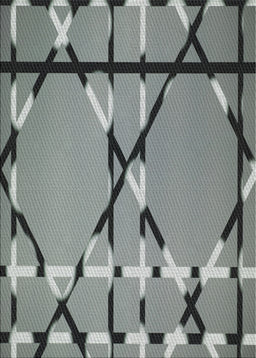 Patterned Gray Novelty Rug, pat3571