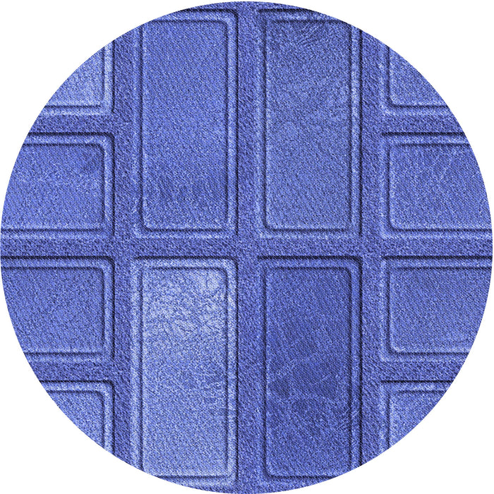 Square Patterned Sky Blue Rug, pat3572blu