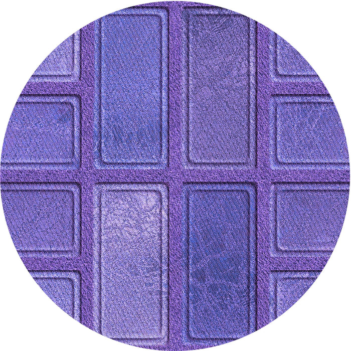 Square Machine Washable Transitional Amethyst Purple Rug in a Living Room, wshpat3572pur