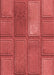 Machine Washable Transitional Red Rug, wshpat3572rd