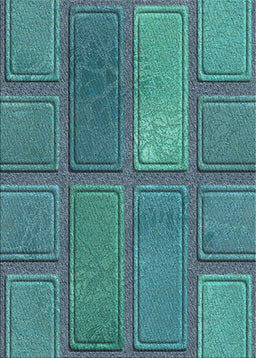 Machine Washable Transitional Medium Teal Green Rug, wshpat3572