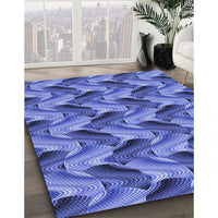 Patterned Sky Blue Rug, pat3573blu