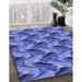 Patterned Sky Blue Rug in Family Room, pat3573blu