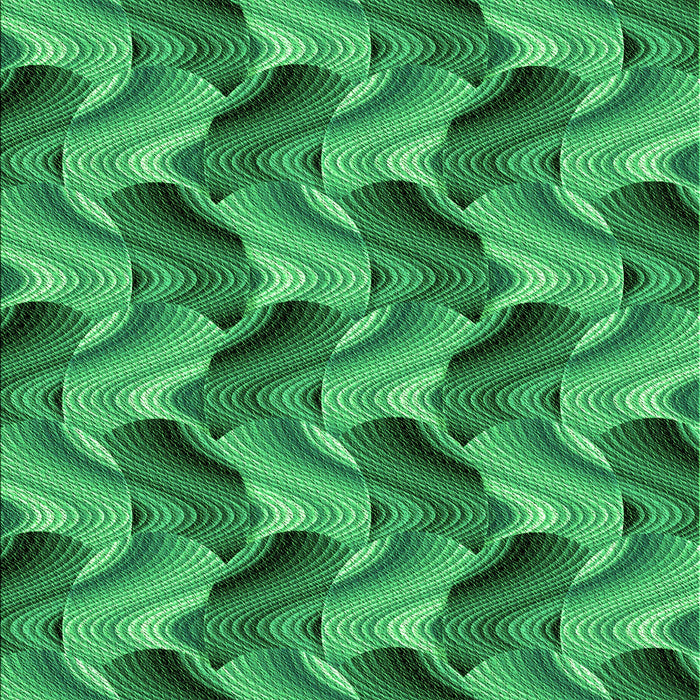 Patterned Green Rug, pat3573grn