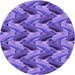 Square Patterned Amethyst Purple Rug, pat3573pur