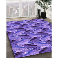 Patterned Amethyst Purple Rug, pat3573pur