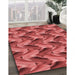 Machine Washable Transitional Red Rug in a Family Room, wshpat3573rd