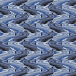 Square Patterned Blue Novelty Rug, pat3573
