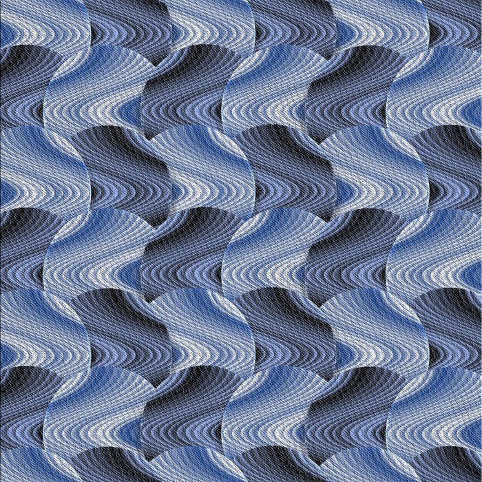 Patterned Blue Novelty Rug, pat3573