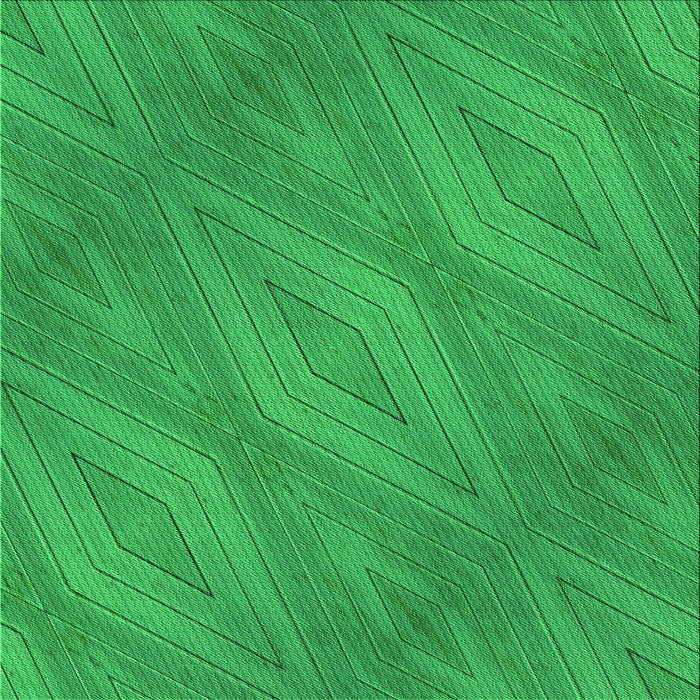 Round Patterned Neon Green Rug, pat3574grn