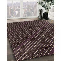 Patterned Midnight Gray Rug, pat3575brn