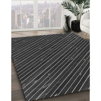 Patterned Midnight Gray Rug, pat3575gry