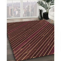 Patterned Chestnut Red Rug, pat3575org