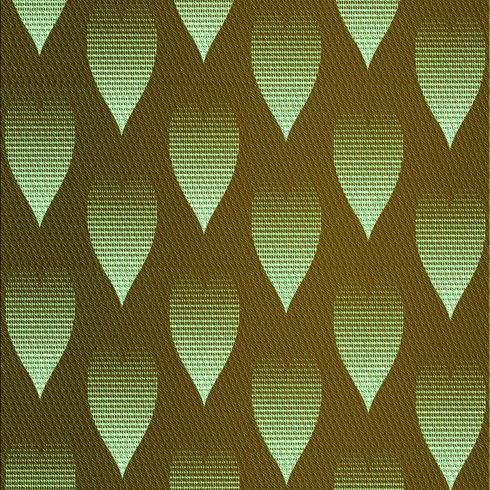 Machine Washable Transitional Green Rug, wshpat3576grn