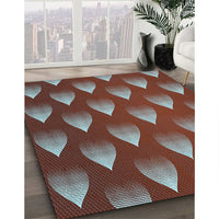 Patterned Gray Rug, pat3576lblu