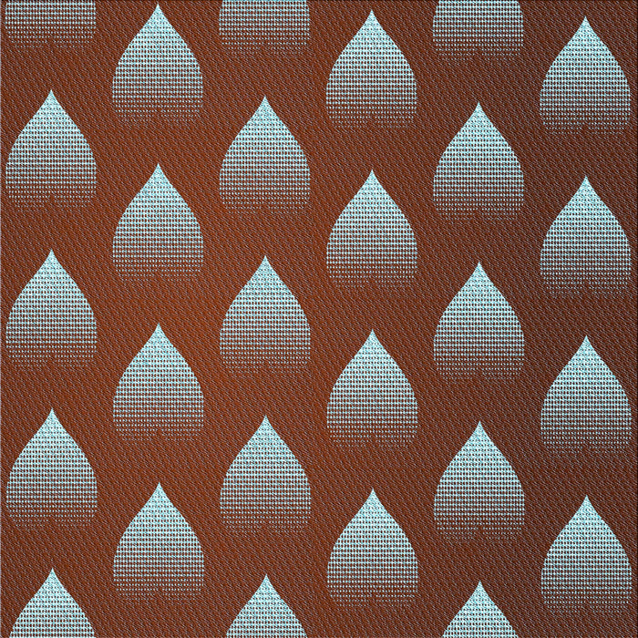 Round Patterned Gray Rug, pat3576lblu