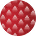 Square Machine Washable Transitional Red Rug in a Living Room, wshpat3576rd