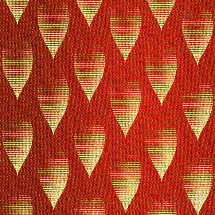 Patterned Neon Orange Rug, pat3576yw