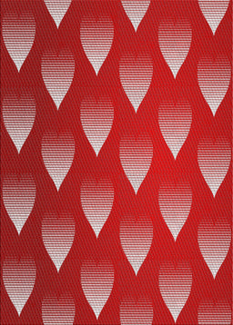 Machine Washable Transitional Red Rug, wshpat3576