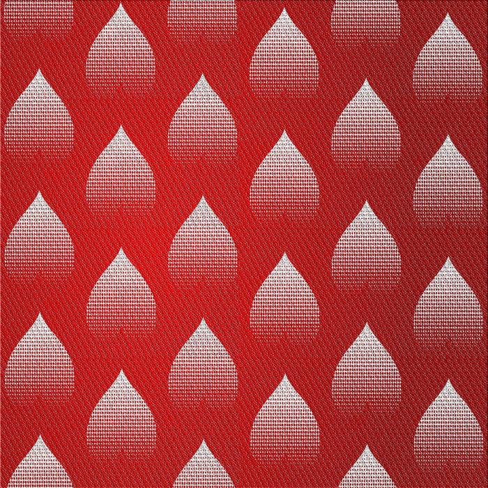 Square Patterned Red Novelty Rug, pat3576