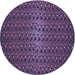 Square Patterned Plum Purple Rug, pat3577blu