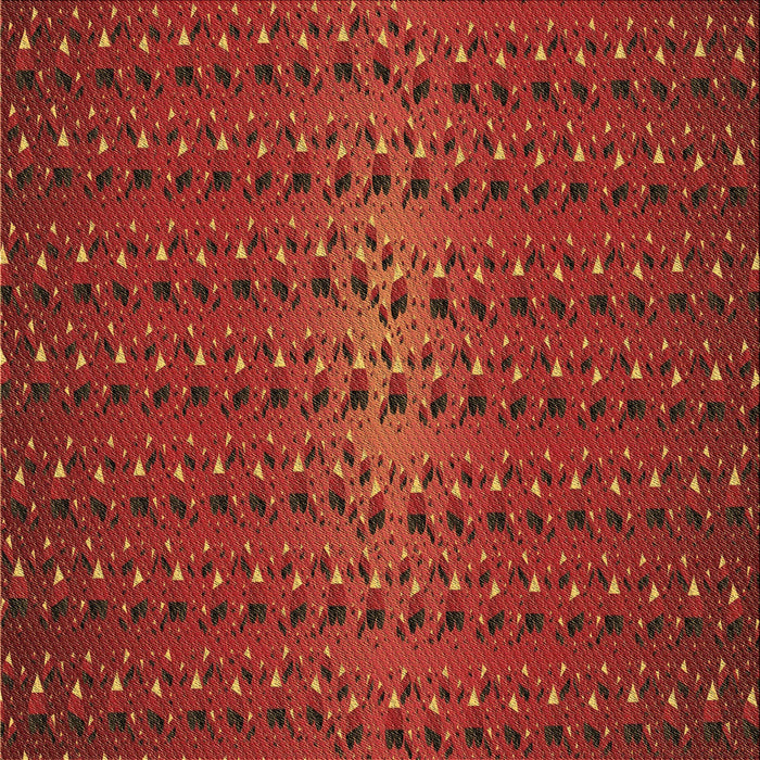 Round Patterned Mahogany Brown Rug, pat3577brn