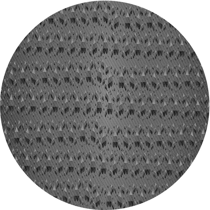 Square Patterned Platinum Gray Rug, pat3577gry